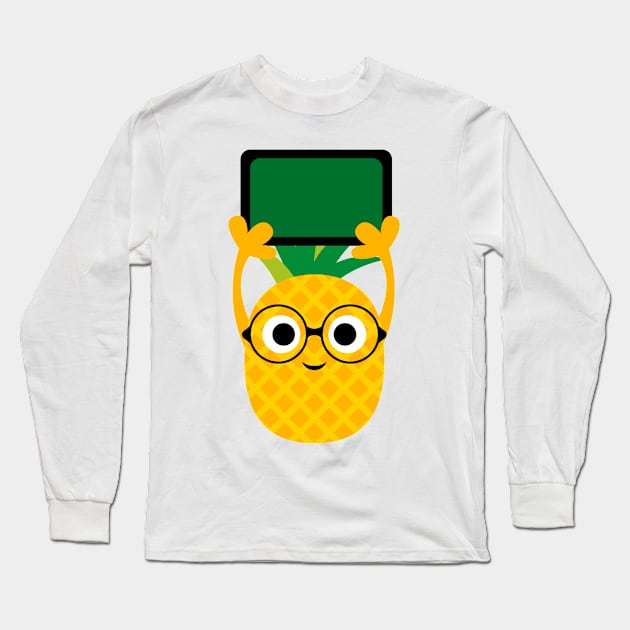 Fruits Pineapple Long Sleeve T-Shirt by Hastag Pos